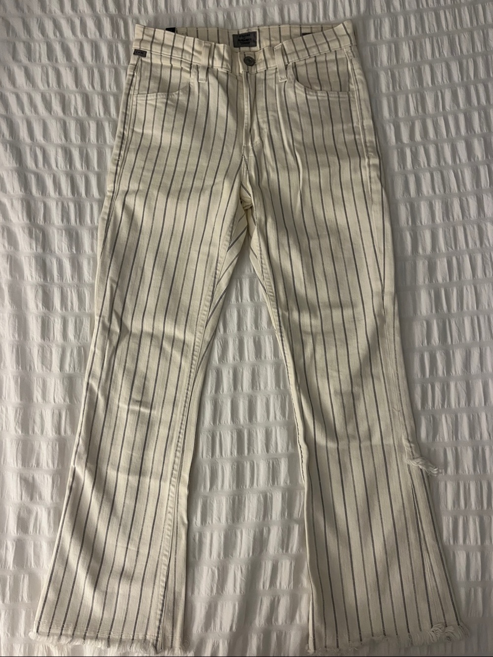 Citizens of Humanity Drew Fray high rise crop flare jeans